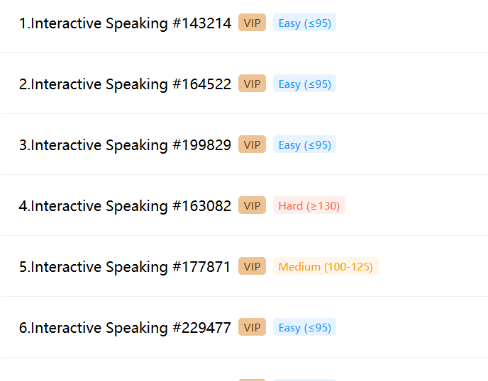 A screenshot of an updated practice session on the DET Practice platform for the Duolingo English Test.