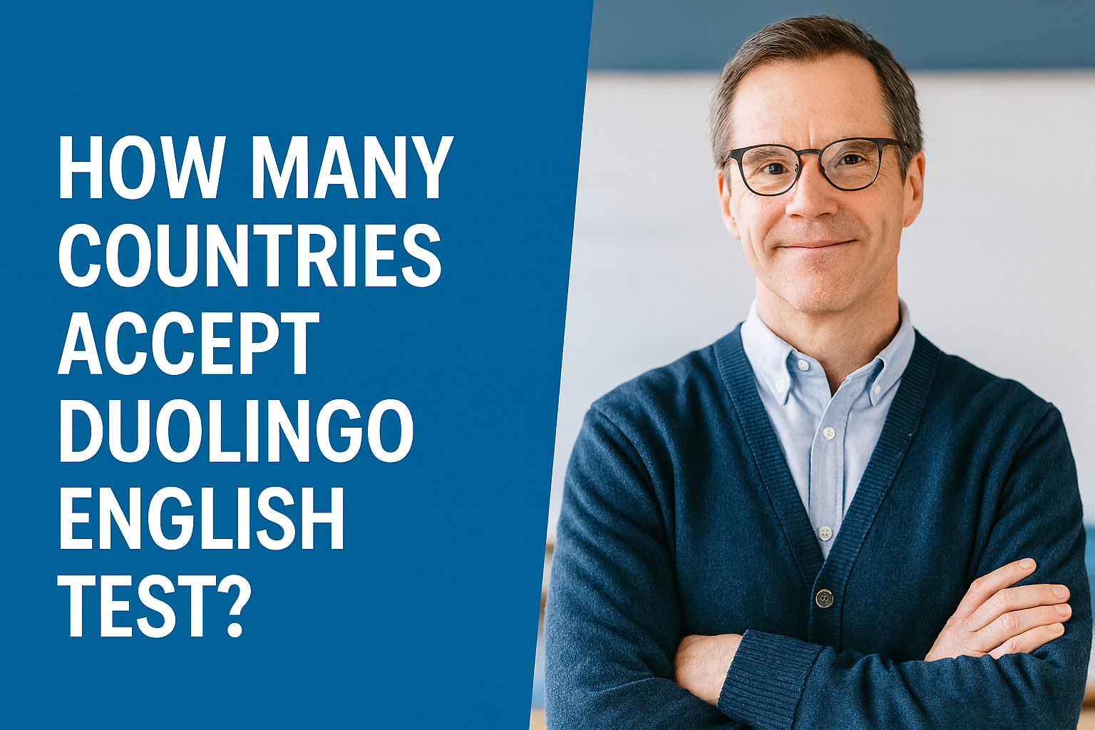 A promotional image for the article "How Many Countries Accept the Duolingo English Test?"